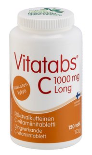 C vitamiini 1000mg 120tabl vitatabs uusi