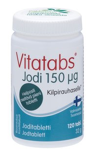 Hankintatukku jodi 150mcg 120tbl vitatabs