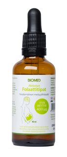 Biomed folaattitipat aktiiviset 40ml
