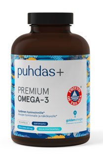 Puhdas plus premium omega 3 180kaps