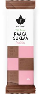 Raakasuklaa vadelma 36g puhdistamo