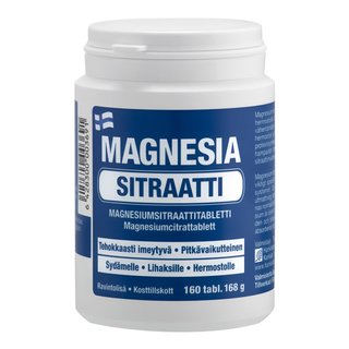 Magnesia sitraatti 160 tabl 032020 6428300003691 1024x1024