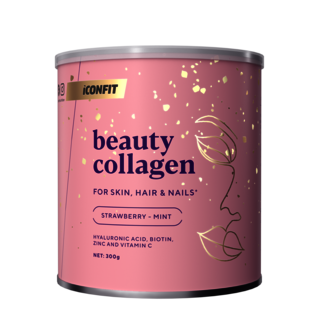 Beauty collagen   strawberry mint 300g   transparent